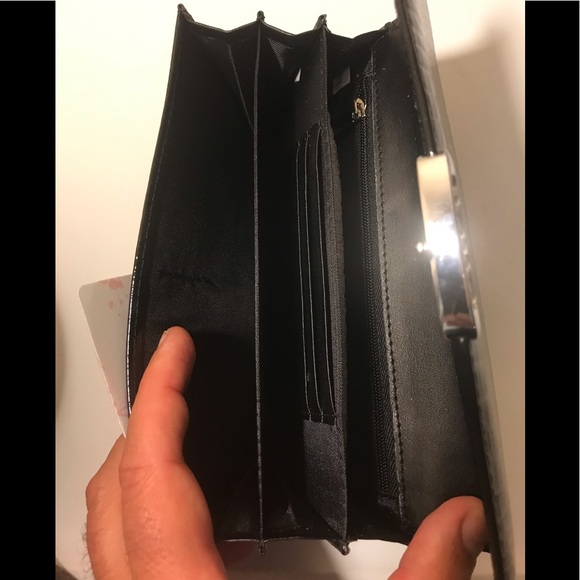 New genuine patent leather large wallet black - Picture 4 of 5